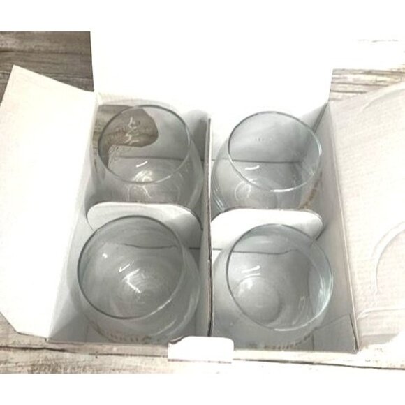 Gurkha 15 Oz Whiskey Glass Set Of 4 Clear Etched Tumblers - Picture 4 of 6